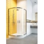 Cabina de dus semirotunda  sticla transparenta Crom 80 x 80 x 185 cm KYP_052K Funkia Deante