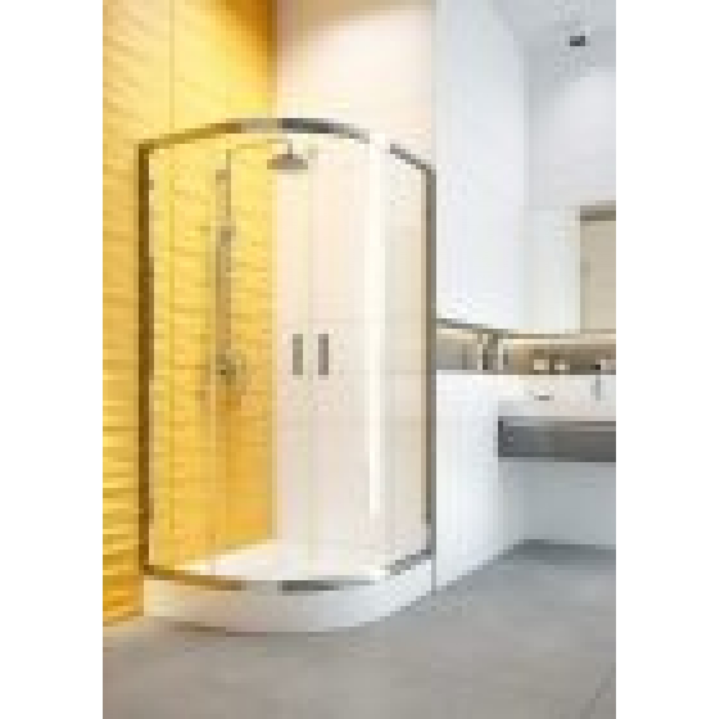 Cabina de dus semirotunda  sticla transparenta Crom 80 x 80 x 185 cm KYP_052K Funkia Deante