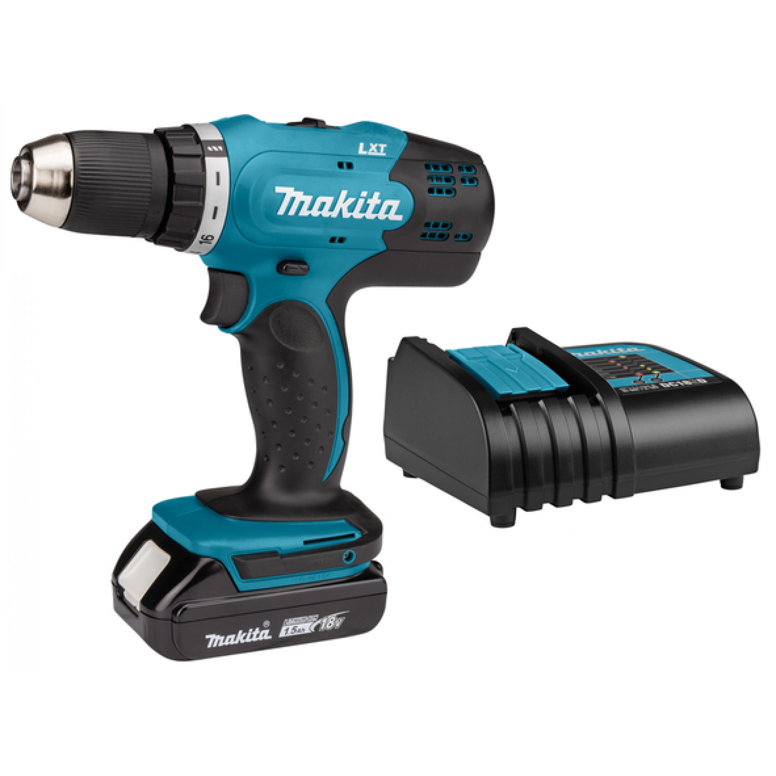 Masina de gaurit si insurubat cu acumulator 18 V, 1.5 Ah Makita Masina de gaurit si insurubat cu acumulator 18 V, 1.5 Ah Makita