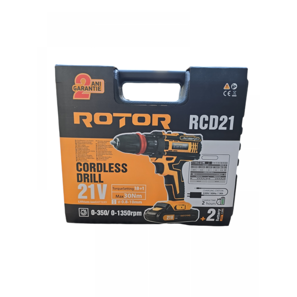 Mașină de înșurubat pe acumulator Rotor RCD21 DFR