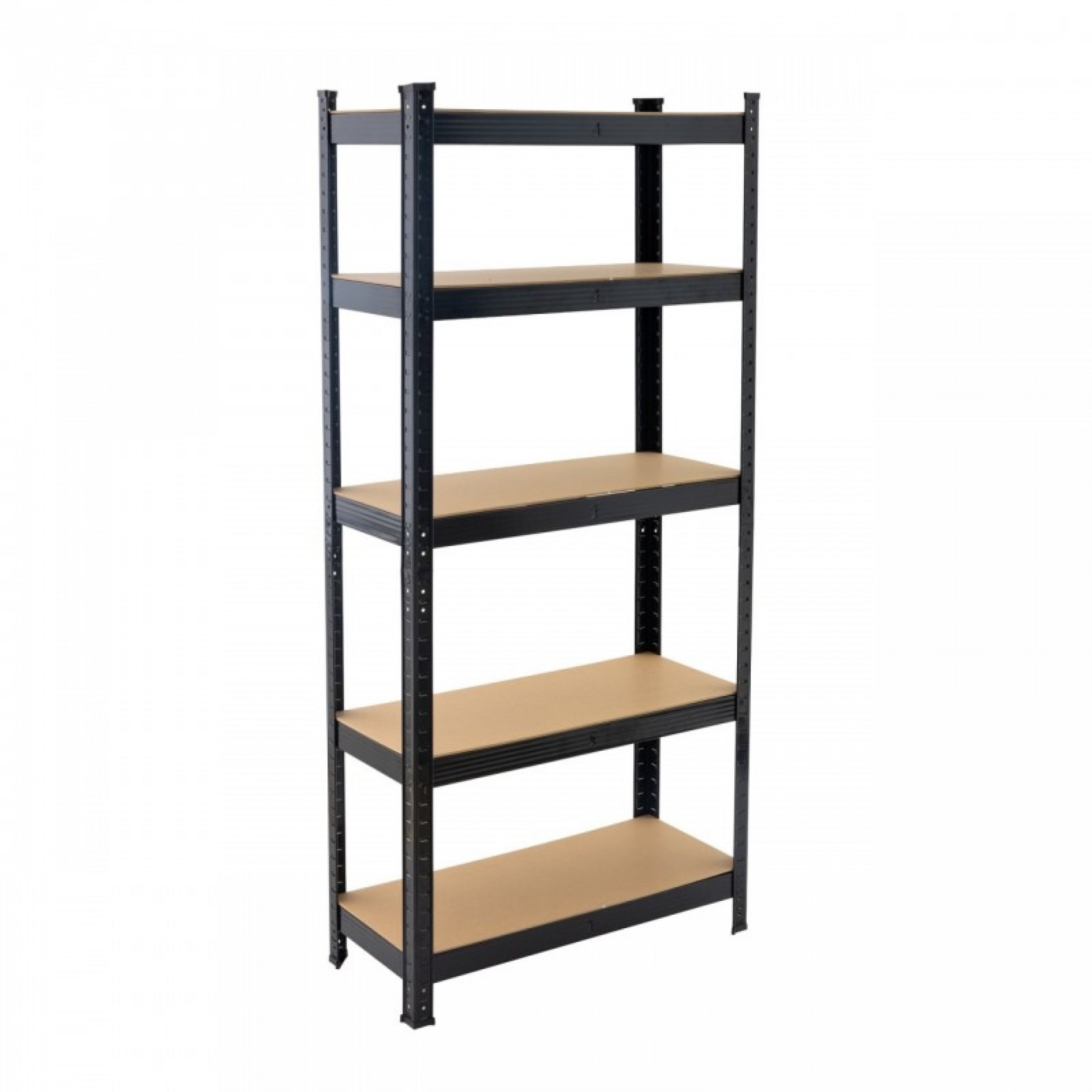 Raft Negru pentru depozitare din otel 120Wx45Dx180Hcm