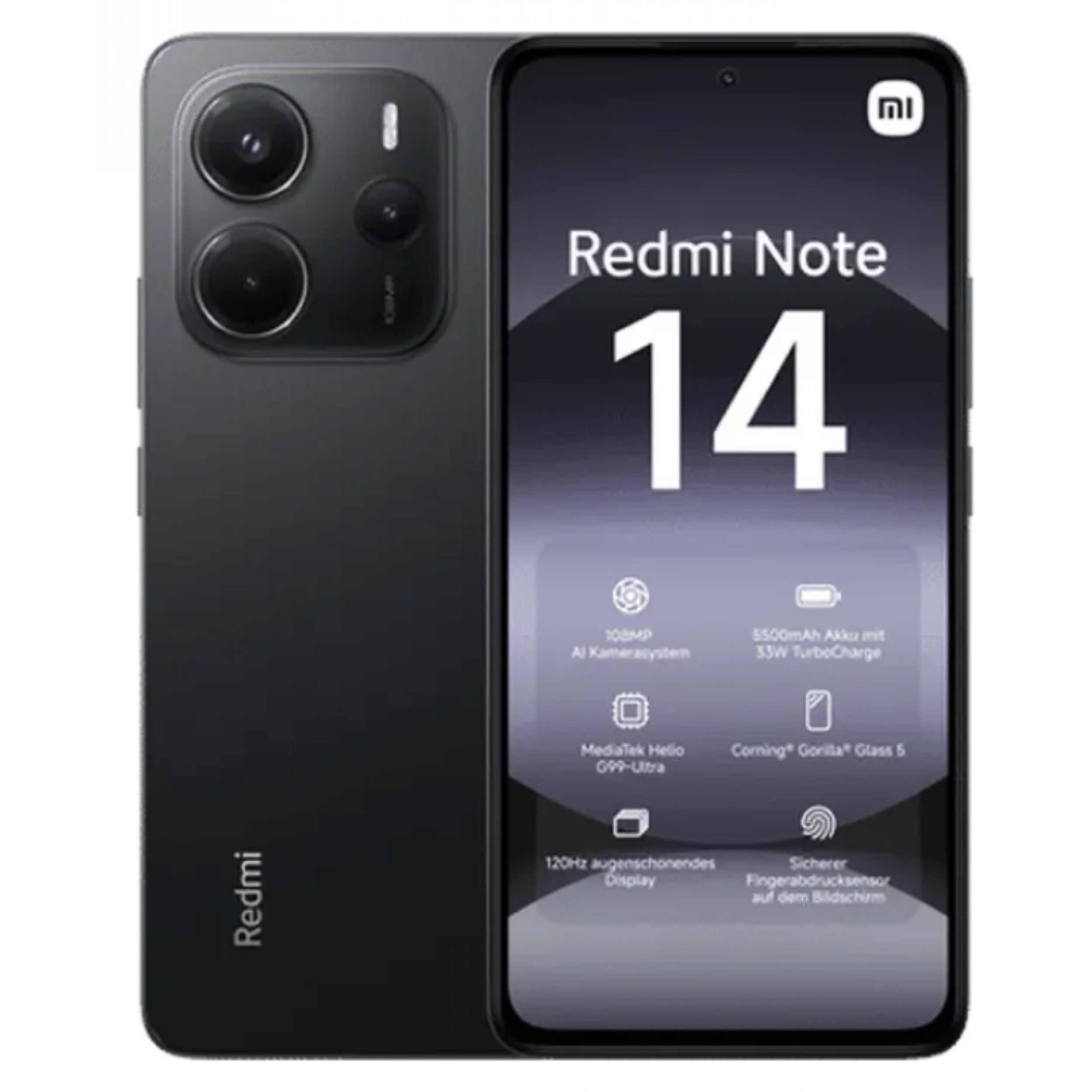 Смартфон Xiaomi Redmi Note 14 4G 8Гб/256Гб Чёрный