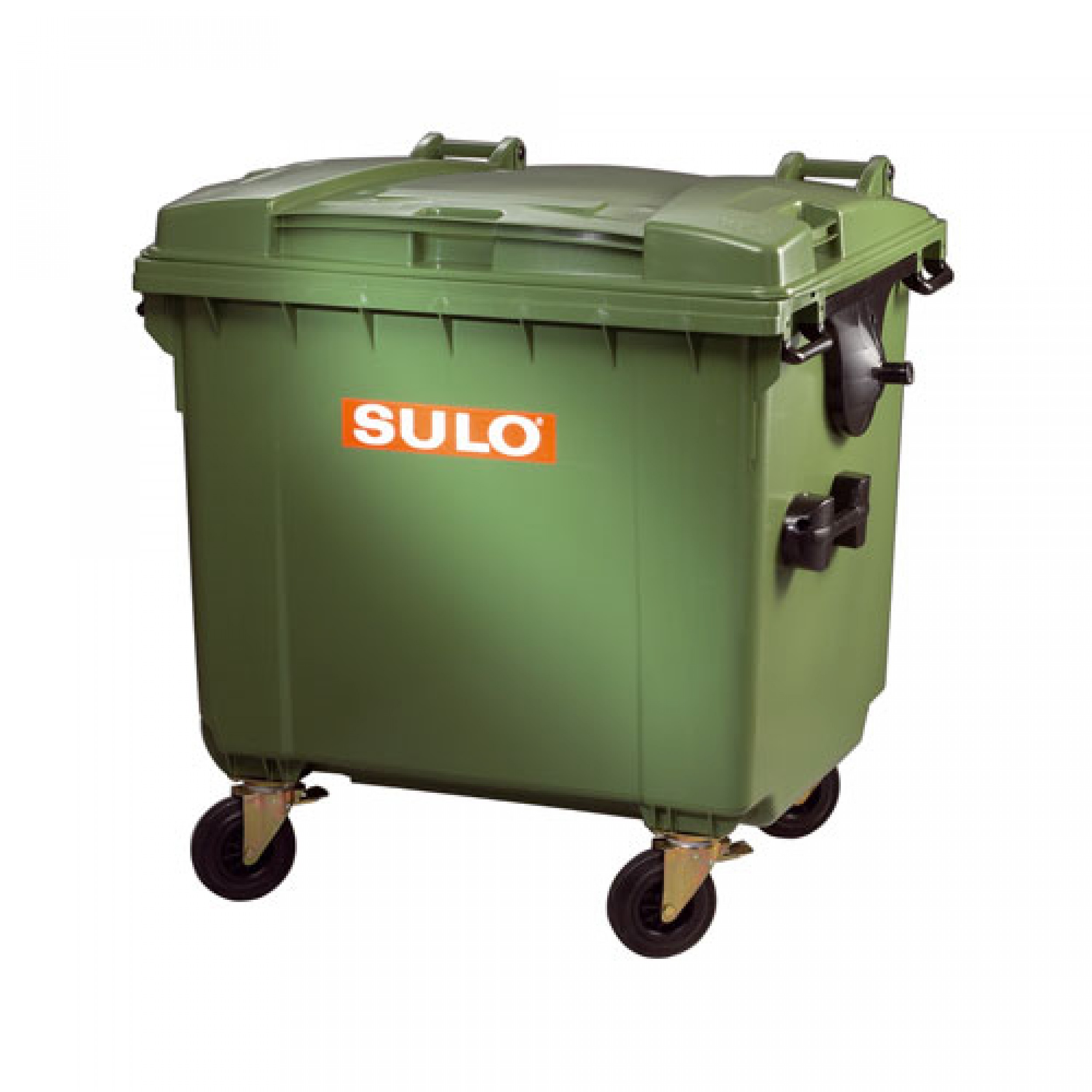 Tomberon plastic pentru deșeuri MGB 1100L, Verde