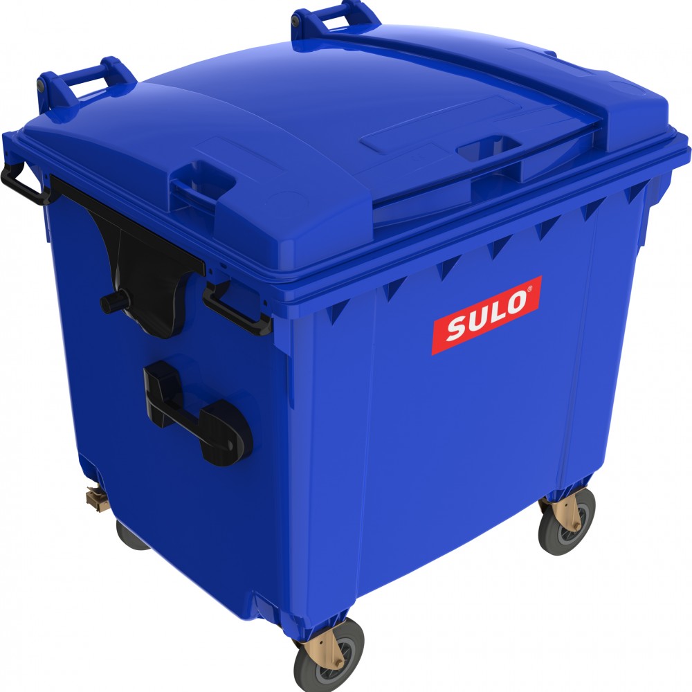 Tomberon plastic pentru deșeuri MGB 1100 litri FD, Albastru, Sulo