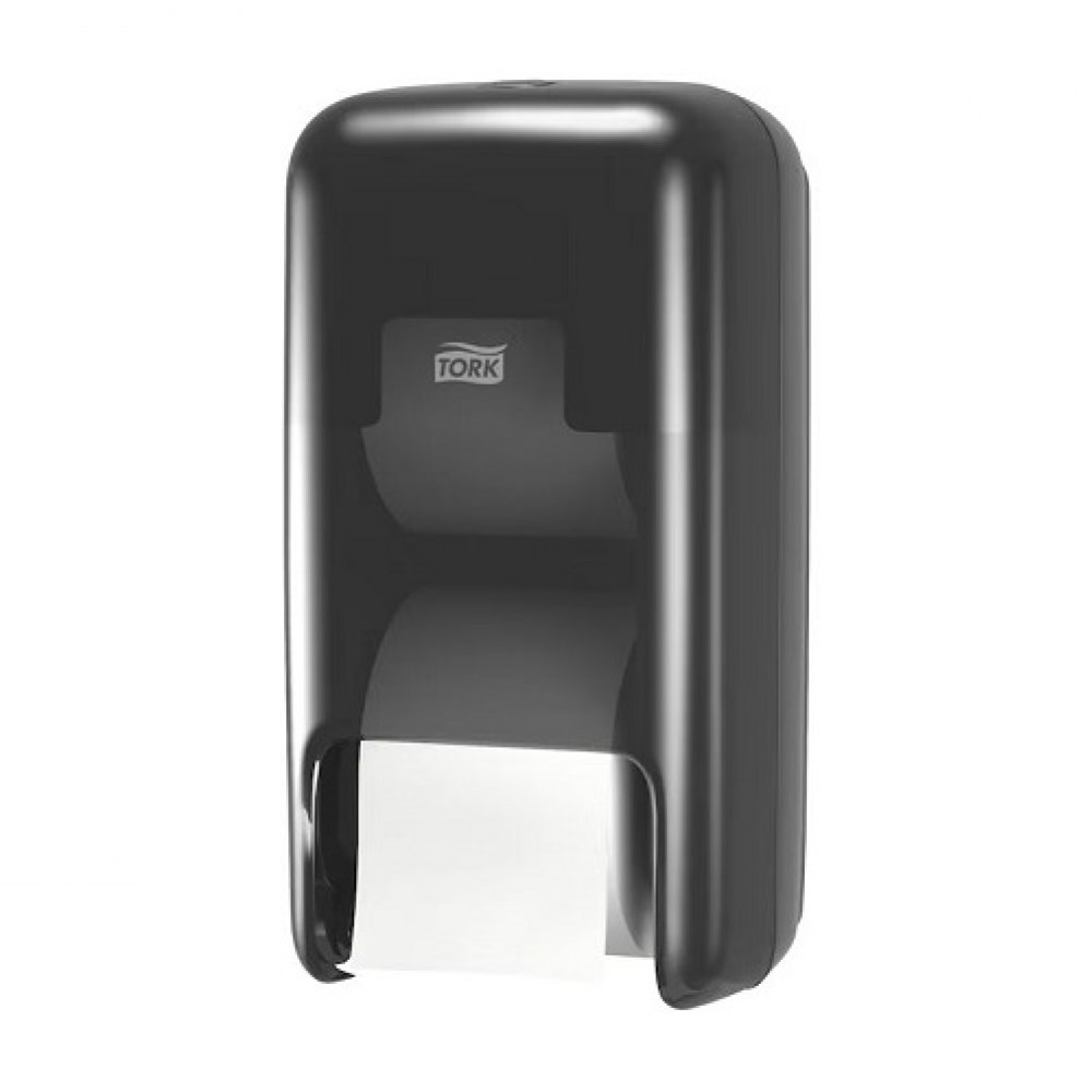 Dispenser Hârtie Igienică OptiServe cu 2 Role fără Tub, T7, Negru,Tork Dispenser Hârtie Igienică OptiServe cu 2 Role fără Tub, T7, Negru,Tork