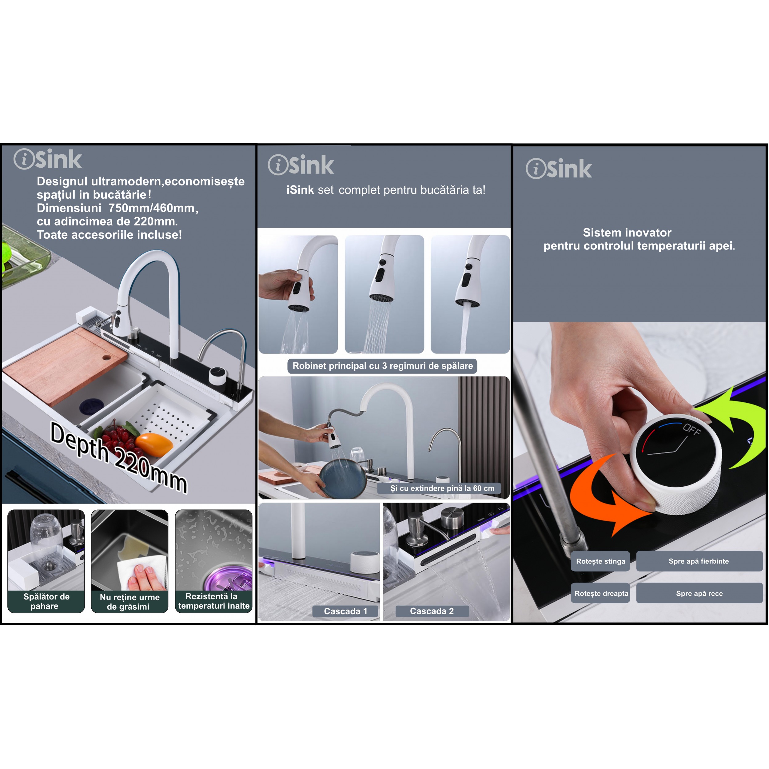 Chiuvetă multifuncțională iSink p31 Alb 1305892