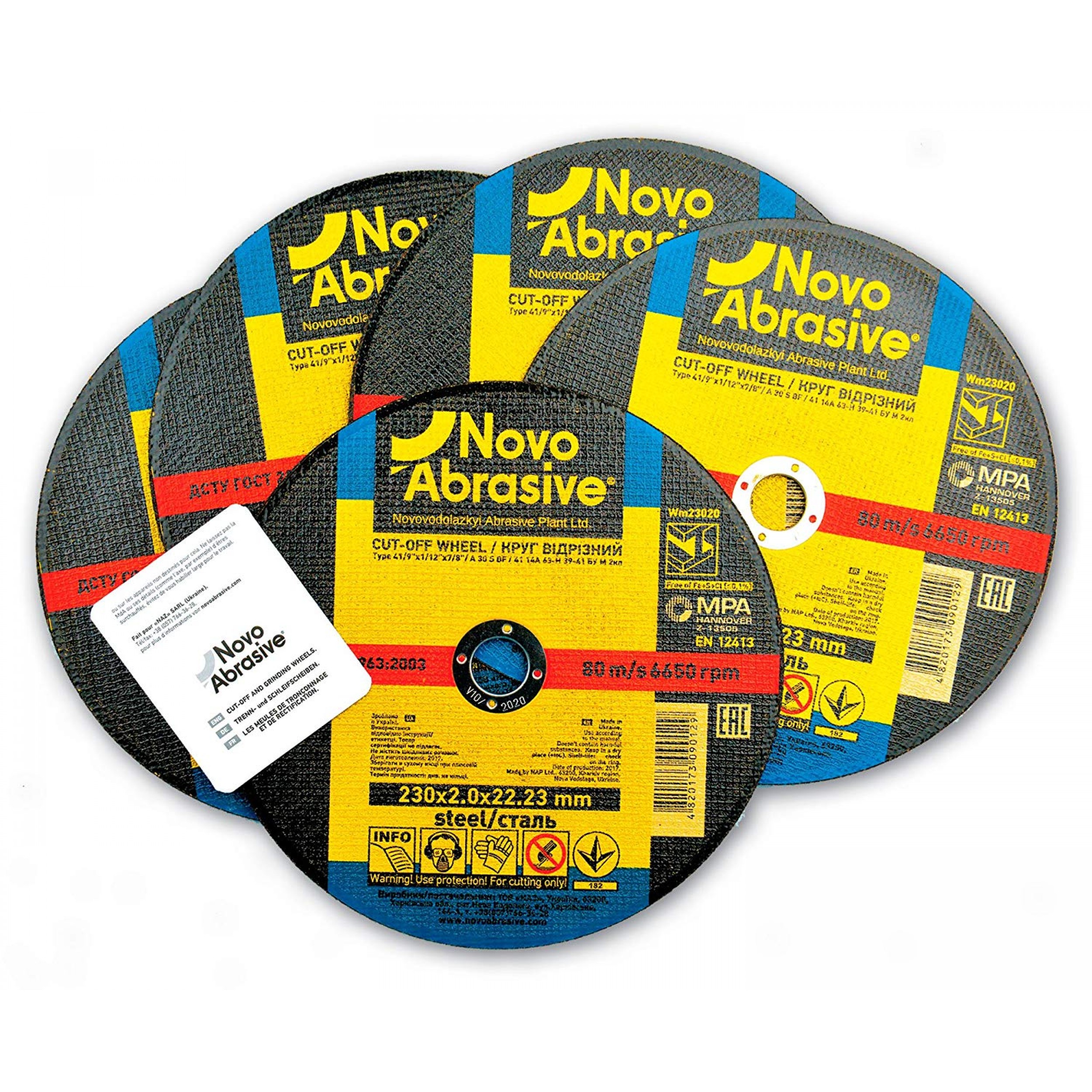 Disc de tăiere pentru metal NovoAbrasive 41 14A 230 x 2.0 x 22.23mm