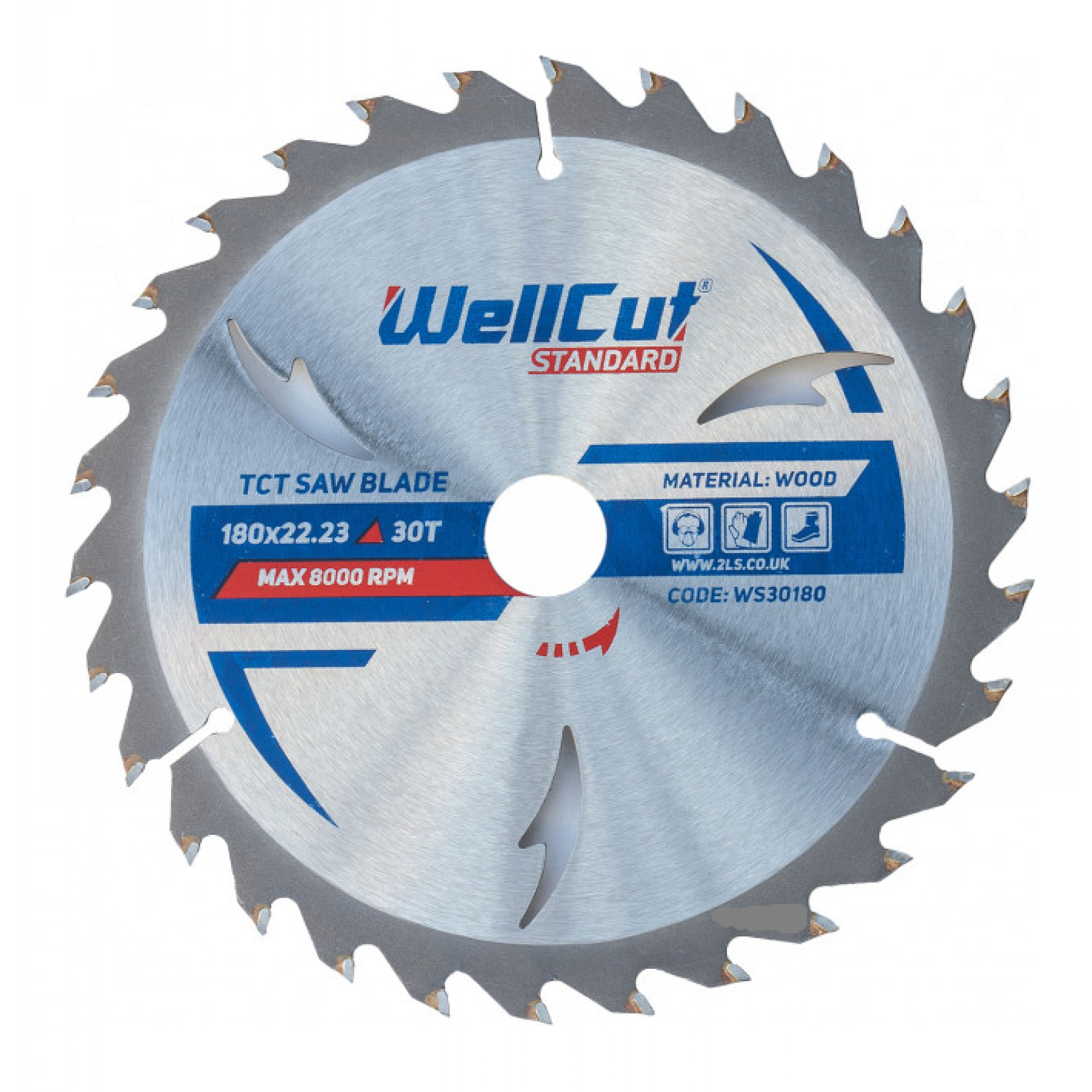 Disc pentru lemn WellCut Standard 180 х 22.23 x 30T мм