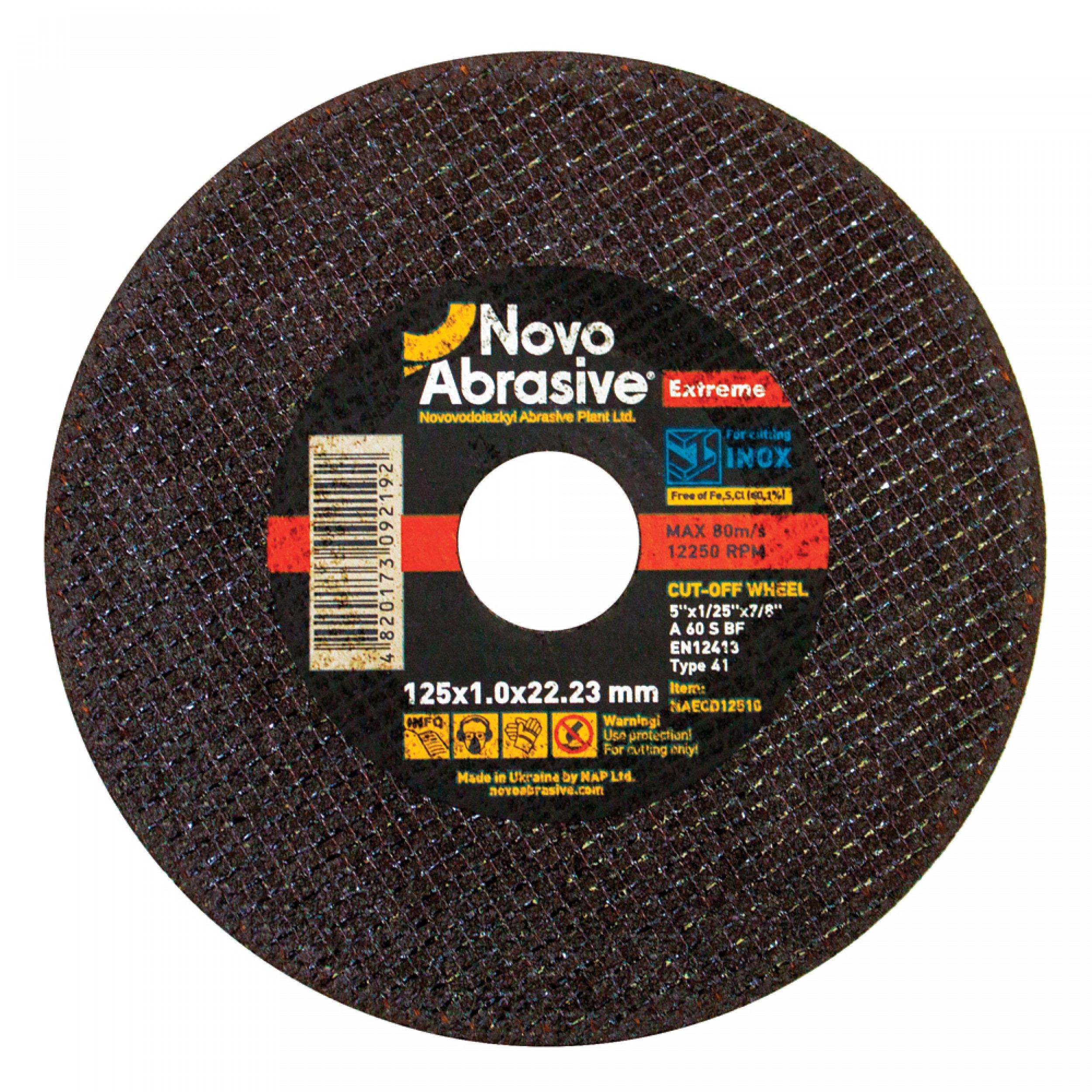 Disc  pentru metal NovoAbrasive Extreme 125x1.0x22